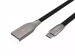 Natec USB-C(M) -> USB-A (M) 2.0 cable 1m. Black metal
