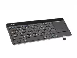 Natec wireless keyboard Turbot slim touch pad x-scissors us layout