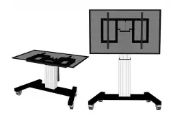 Neomounts Motorised Mobile Floor Stand (90° tilt) - VESA 200x200 up to 800x600