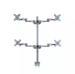 Neomounts Flat Screen Desk Mount (clamp) for 4 Monitor Screens