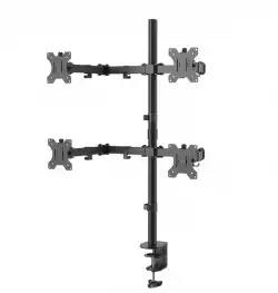 Neomounts Flat Screen Desk Mount (clamp/grommet) for 4 Screens