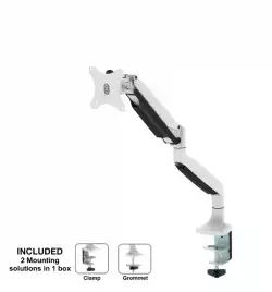 Neomounts Flat Screen Desk mount (10-32") desk clamp/grommet