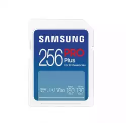 Samsung 256GB SD Card PRO Plus, UHS-I, Read 180MB/s - Write 130MB/s                          