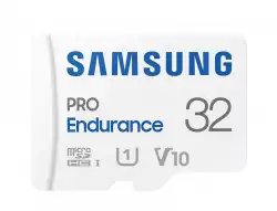 Samsung 32 GB micro SD PRO Endurance, Adapter, Class10, Waterproof, Magnet-proof, Temperature-proof, X-ray-proof, Read 100 MB/s - Write 30 MB/s