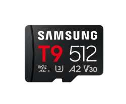 Samsung 512GB micro SD Card T9 UHS-I Read 200MB/s - Write 130MB/s Class 10 U3 V30 A2 with USB Reader