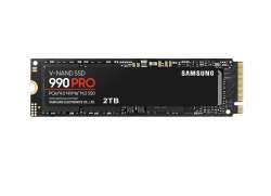 Samsung SSD 990 PRO 2TB PCIe 4.0 NVMe 2.0 M.2 V-NAND 3-bit MLC, 256-bit Encryption, Read 7450 MB/s Write 6900 MB/s