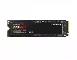 Samsung SSD 990 PRO 1TB PCIe 4.0 NVMe 2.0 M.2 V-NAND 3-bit MLC, 256-bit Encryption, Read 7450 MB/s Write 6900 MB/s 