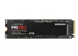 Samsung SSD 990 PRO 4TB PCIe 4.0 NVMe 2.0 M.2 V-NAND 3-bit MLC, 256-bit Encryption, Read 7450 MB/s Write 6900 MB/s