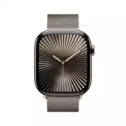 Смартчасовник APPLE Watch S10 Cellular 42mm Natural Titanium Case with Natural Milanese Loop