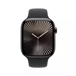 Смартчасовник Apple Watch S10 Cellular 42mm Slate Titanium Case with Black Sport Band - S/M