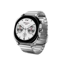 Смартчасовник HiFuture AIX  Silver,  1.43"AMOLED, 466*466, Powered by Dual Core & Syntra AI, Bluetooth Call, 1ATM Waterproof, Sixth Generation Health Sensor, Stainless Steel, Up to 10 days daily use