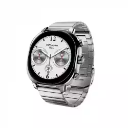 Смартчасовник HiFuture AIX  Silver,  1.43"AMOLED, 466*466, Powered by Dual Core & Syntra AI, Bluetooth Call, 1ATM Waterproof, Sixth Generation Health Sensor, Stainless Steel, Up to 10 days daily use