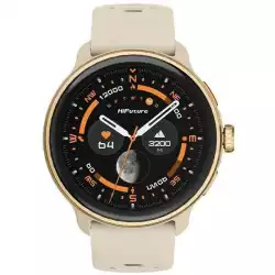 Смартчасовник HiFuture Vela Latte, 1.43" AMOLED, GPS +Compass + Altimeter, 466*466, Support Local Music(100M Space), Support AI Coach for Training, Powered by Dual Core, Bluetooth Call, 5ATM Waterproof,  24/7 True Heart Rate & Blood, Oxygen Sensor, Up to 10 days daily
