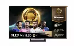 Телевизор Hisense 75"U7Q Pro, 4K Ultra HD 3840x2160, ULED, FALD, Quantum Dot, 165Hz, IPS, HDR 10+, HLG, Dolby Vision IQ, Dolby Atmos, Smart TV, WiFi 5GHz, WiFi Direct, BT, Anyview Cast,light sensor,Solar Powered Remote, 4xHDMI, 2xUSB, LAN, CI+, DVB-T2/C/S2, Black