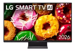 Телевизор LG 24LB70003LA, 23.6" WVA, LED, SMART TV AI, webOS 26, Full HD (1920 x 1080), Alpha 5 AI Gen9, HDR10, Google Cast, AI SOUND, WiFi, eARC (HDMI 2), CI, Bluetooth, USB 2.0, Simplink, RJ 45, Black                          