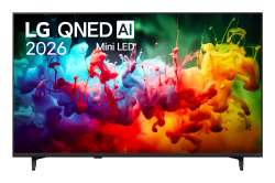Телевизор LG 43QNED70B3C, 43" 4K QNED MiniLED Smart TV, 3840x2160, DVB-T2/C/S2, Alpha 7 AI Processor, HDR10 / HLG, webOS 26 ThinQ, VRR / ALLM / HGiG, 4K Super Upscaling, WiFi 5, Bluetooth 5.3, AirPlay 2, LAN, CI, HDMI, AI Sound Pro, Google Cast, 2 pole Stand