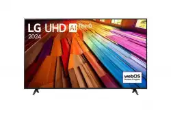 Телевизор LG 50UT80003LA, 50" 4K UltraHD TV 4K (3840 x 2160), DVB-T2/C/S2, webOS 24 Smart TV, ThinQ AI, Alpha 5 AI 4K Gen7, WiFi, HDR10 pro, HLG, ALLM/HGiG, AI Upscaling, AI Sound(Virtual 9.1.2 Up-mix), AirPlay, Quick Card, HDMI eARC, CI, LAN, USB, Bluetooth, 2 Po