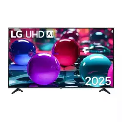 Телевизор LG 55UA73003LA, 55" 4K UltraHD TV 4K (3840x2160), DVB-T2/C/S2, webOS 25 Smart, ThinQ AI, Alpha 7 AI Processor, WiFi, HDR10 pro, HLG, ALLM/HGiG, 4K Upscaling, AI Sound pro, Multiple View, HDMI eARC, LAN, USB, Bluetooth, Google Cast, 2 Pole Stand, Black