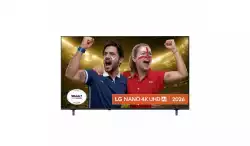 Телевизор LG 65NU8E0B3LA, 65" 4K HDR UHD, 3840x2160, DVB-T2/C/S2, AI Alpha 7, HDR 10, webOS 26, ThinQ AI, VRR, ALLM, HGiG, WiFi, Clear Voice, 4K Super Upscaling, Bluetooth 5.3, Hdmi e-ARC , CI, LAN, AirPlay2, AI Sound Pro, Google Cast, 2 Pole stand, Black                          
