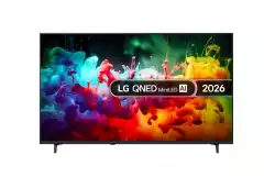 Телевизор LG 65QNED71B3B., 65" 4K QNED MiniLED Smart TV, 3840x2160, DVB-T2/C/S2, Alpha 7 AI Processor, HDR10 / HLG, webOS 26 ThinQ, VRR / ALLM / HGiG, 4K Super Upscaling, WiFi 5, Bluetooth 5.3, AirPlay 2, LAN, CI, HDMI, AI Sound Pro, Google Cast, 2 pole Stand