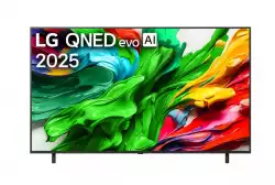 Телевизор LG 65QNED85A3C, 65" 4K QNED HDR Smart TV, 3840x2160, 120Hz Native (VRR 144Hz), DVB-T2/C/S2, Alpha 8 AI, HDR 10 PRO, webOS 25 ThinQ, 4K Upscaling, WiFi 6, Dolby Vision, FreeSync, Google Cast, Bluetooth 5.3, AirPlay 2, LAN, CI, HDMI, SPDIF, 2 pole Stand                          