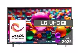 Телевизор LG 65UA75003LA, 65" 4K UltraHD TV 4K (3840x2160), DVB-T2/C/S2, webOS 25 Smart, ThinQ AI, Alpha 7 AI Processor, WiFi, HDR10 pro, HLG, ALLM/HGiG, 4K Upscaling, AI Sound pro, Multiple View, HDMI eARC, LAN, USB, Bluetooth, Google Cast, 2 Pole Stand, Black