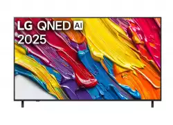 Телевизор LG 75QNED82A3B, 75" 4K QNED HDR Smart TV, 3840x2160, DVB-T2/C/S2, Alpha 7 AI Processor, HDR10 / HLG, webOS 25 ThinQ, VRR / ALLM / HGiG, 4K Upscaling, WiFi 5, Voice Controll, Bluetooth 5.1, AirPlay 2, LAN, CI, HDMI, SPDIF, Google Cast, 2 pole Stand