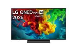Телевизор LG 75QNED83B3A, 75" 4K QNED MiniLED Smart TV, 3840x2160, 120Hz Native (VRR 144Hz), DVB-T2/C/S2, Alpha7 AI Processor, HDR10 / HLG, webOS 26 ThinQ, VRR/ALLM/HGiG, 4K Super Upscaling, WiFi 5, Bluetooth 5.3, AirPlay 2, LAN, CI, HDMI, AI Sound Pro, Google Cas                          