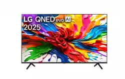 Телевизор LG 75QNED92A6A, 75" 4K QNED MiniLED evo HDR Smart TV, 100Hz, 3840x2160, DVB-T2/C/S2, Alpha 8 AI Processor 4K, HDR 10, webOS 25 ThinQ, FreeSync, VRR 144Hz, Multi View, 4K Upscaling, Wi-Fi 6, Voice Controll, BT 5.3, AirPlay 2, CI, HDMI eARC, SPDIF, Silver