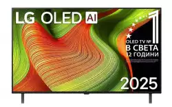 Телевизор LG OLED48B53LA, 48&quot; UHD OLED, 4K (3840 x 2160), DVB-C/T2/S2, Alpha 8 AI 4K Gen2, 100Hz, webOS 25 ThinQ AI, HDR10, VRR (120 Hz), NVIDIA G-SYNC, AMD FreeSync, Dolby Vision, Dolby Atmos, Wi-Fi 6, Bluetooth, HDMI, USB, Airplay 2, Multi View                          