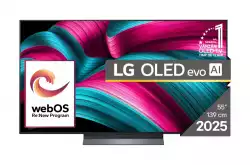 Телевизор LG OLED55C51LA, 55" UHD OLED evo, 4K (3840 x 2160), DVB-C/T2/S2, Full Cinema Screnn, Alpha 9 AI 4K Gen8, 120Hz Native (VRR 144Hz), ThinQ AI, HDR10, VRR, NVIDIA G-SYNC, AMD FreeSync, Dolby Vision, Dolby Atmos, Wi-Fi 6, Bluetooth, HDMI, USB, Airplay 2, IC
