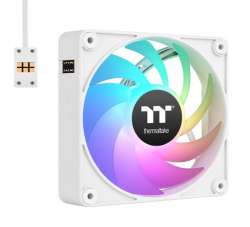Thermaltake CT140 EX ARGB Sync PC Cooling Fan 3 Pack Magnetic Connect White