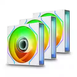 Thermaltake SWAFAN Infinity EX12 ARGB PC Cooling Fan TT Premium Edition 3 Fan Pack White                          