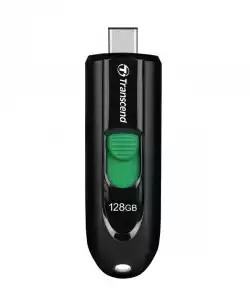 Transcend 128GB, USB3.2, Pen Drive, Type-C, Capless, Black                          