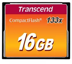 Transcend 16GB, CF Card, MLC, 133X