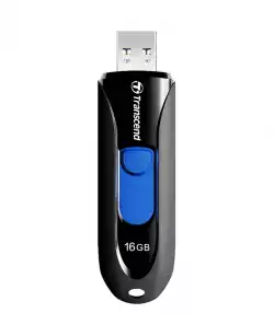 Transcend 16GB, USB3.1, Pen Drive, Capless, Black