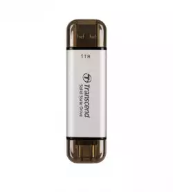 Transcend 1TB, External SSD, ESD310S, USB 10Gbps, Type C/A, Silver