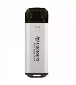 Transcend 1TB, USB External SSD, ESD300S, USB 10Gbps, Type C, Silver