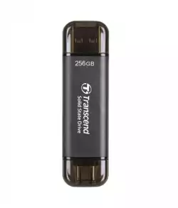 Transcend 256GB, External SSD, ESD310C, USB 10Gbps, Type C/A, Black