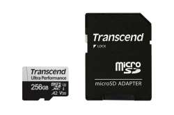 Transcend 256GB micro SD w/ adapter UHS-I U3 A2 Ultra Performance