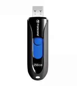 Transcend 256GB, USB3.1, Pen Drive, Capless, Black                          