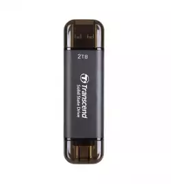 Transcend 2TB, External SSD, ESD310C, USB 10Gbps, Type C/A, Black