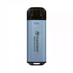 Transcend 2TB, USB External SSD, ESD300C, USB 10Gbps, Type C, Sky Blue