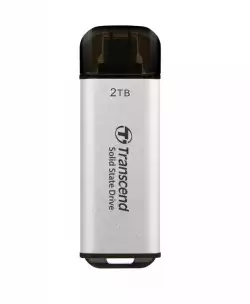 Transcend 2TB, USB External SSD, ESD300S, USB 10Gbps, Type C, Silver