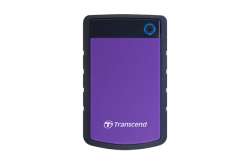 Transcend 4TB, 2.5" Portable HDD, StoreJet H3, Purple, Anti-shock