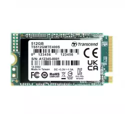 Transcend 512GB, M.2 2242, PCIe Gen3x4, NVMe, 3D TLC, DRAM-less