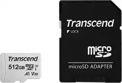 Transcend 512GB microSD w/ adapter UHS-I U3 A1
