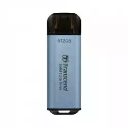 Transcend 512GB, USB External SSD, ESD300C, USB 10Gbps, Type C, Sky Blue