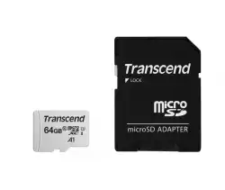 Transcend 64GB microSD w/ adapter UHS-I U1 A1