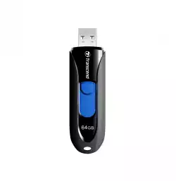 Transcend 64GB, USB3.1, Pen Drive, Capless, Black